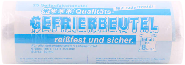 Gefrierseitenfaltenbeutel